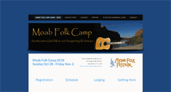 Desktop Screenshot of moabfolkcamp.com