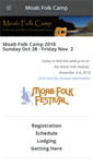 Mobile Screenshot of moabfolkcamp.com