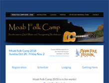 Tablet Screenshot of moabfolkcamp.com